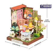 Fancy Tea Yard | Robotime Rolife DS038 DIY Dollhouse Miniatures House
