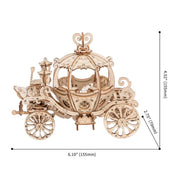 Pumpkin Carriage | ROKR 3D Wooden Puzzle TG302
