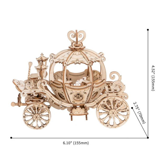 Pumpkin Carriage | ROKR 3D Wooden Puzzle TG302