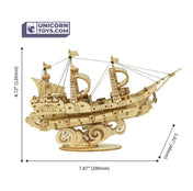 Sailling Ship | ROKR 3D Wooden Puzzle TG305 Wooden Model Ship Hand-Made Craft Gift & Decoration