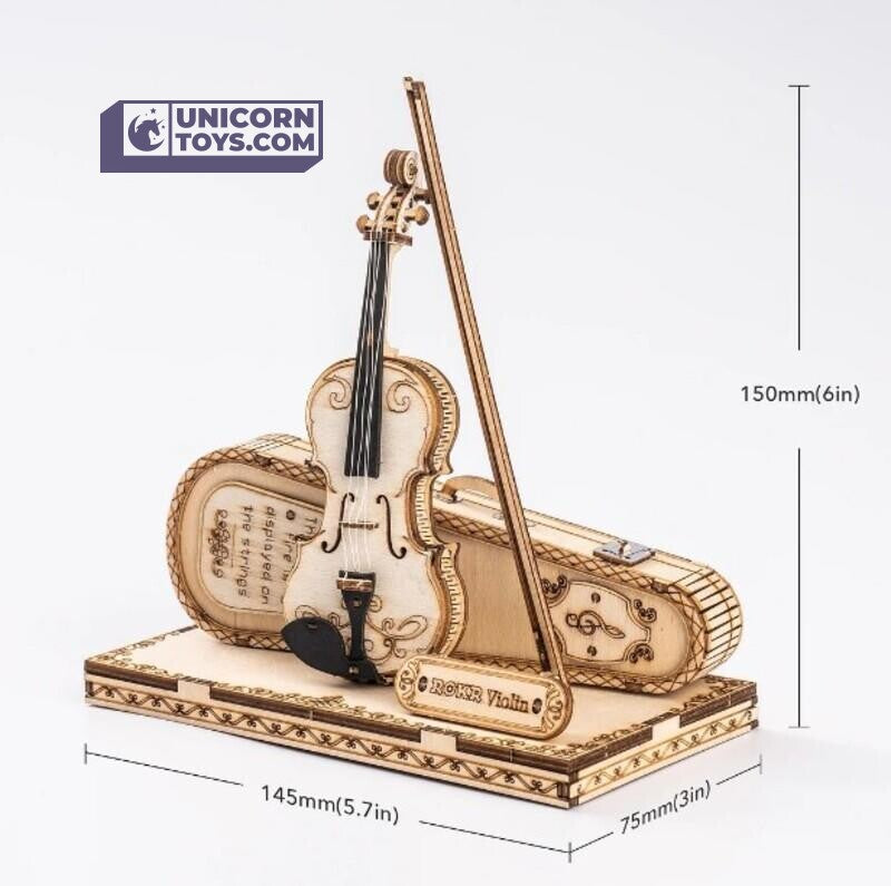 Violin Capriccio | ROKR 3D Wooden Puzzle TG604K Wooden Musical Instrument Model Kit