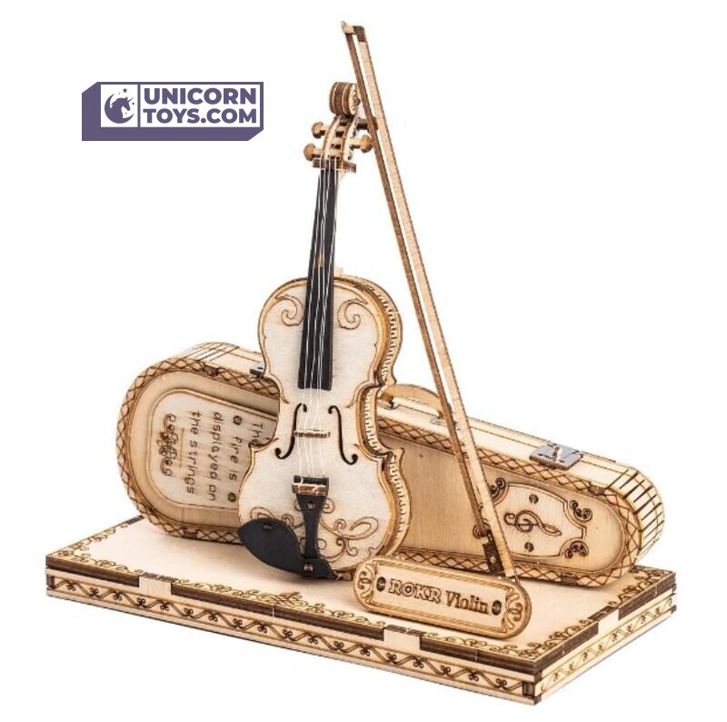 Violin Capriccio | ROKR 3D Wooden Puzzle TG604K Wooden Musical Instrument Model Kit