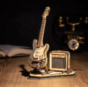 Electric Guitar | ROKR 3D Wooden Puzzle TG605K Wooden Musical Instrument Model Kit