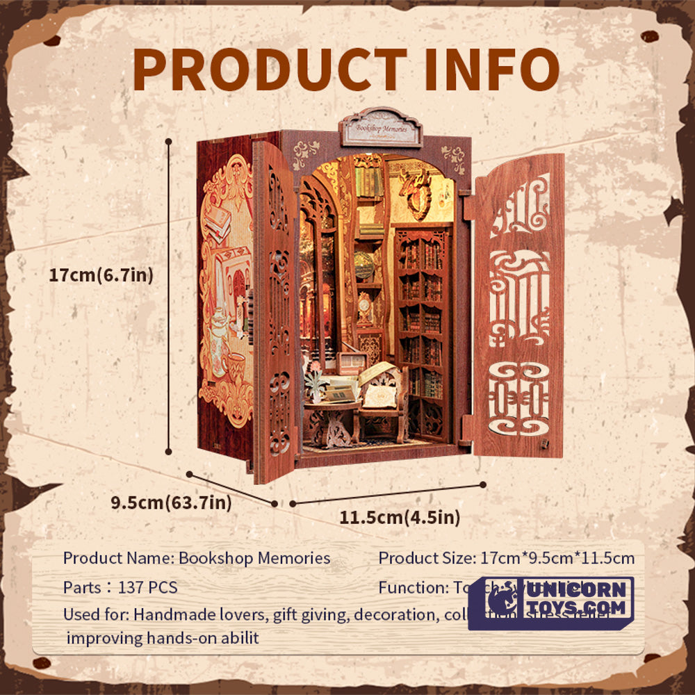 Bookshop Memories | CuteBee SD01 DIY Miniature Book Nook Kit