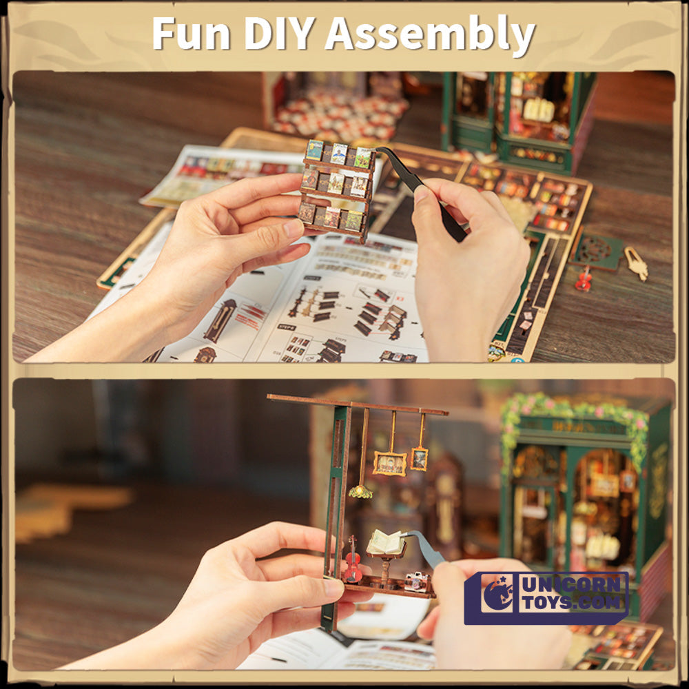 Owl Bookstore | CuteBee SD02 DIY Miniature Book Nook Kit