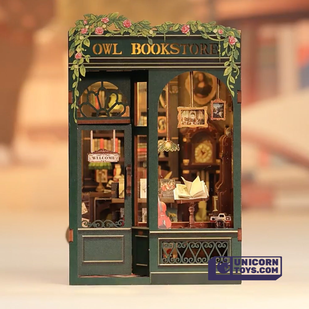 Owl Bookstore | CuteBee SD02 DIY Miniature Book Nook Kit
