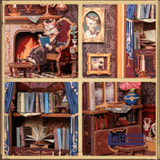 Count Cat's Study | CuteBee SD03 DIY Miniature Book Nook Kit