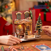 Christmas Street | Robotime Rolife TGC06 DIY Miniature Book Nook Kit