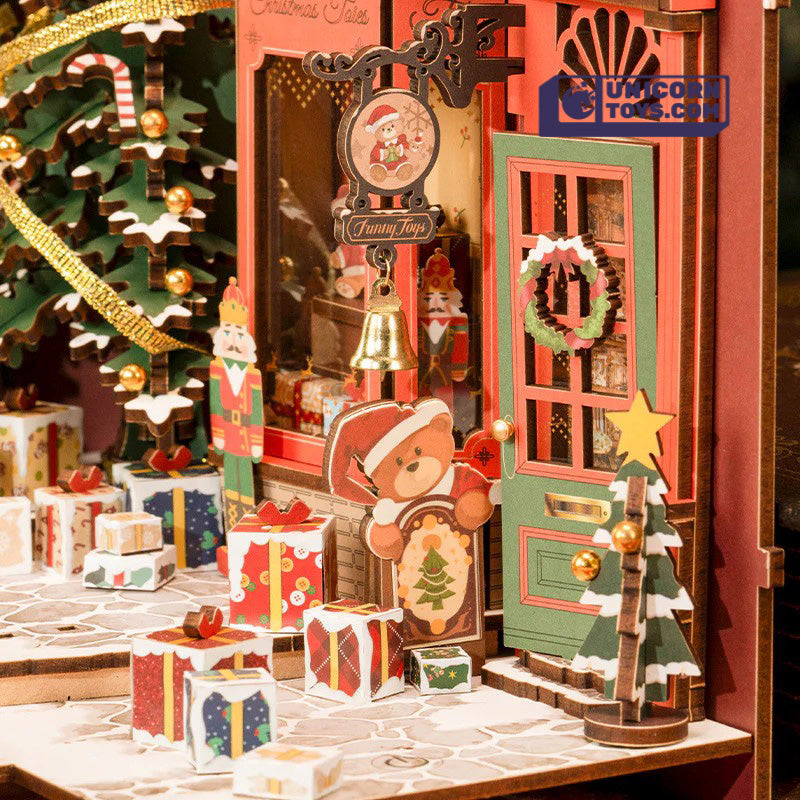 Christmas Street | Robotime Rolife TGC06 DIY Miniature Book Nook Kit