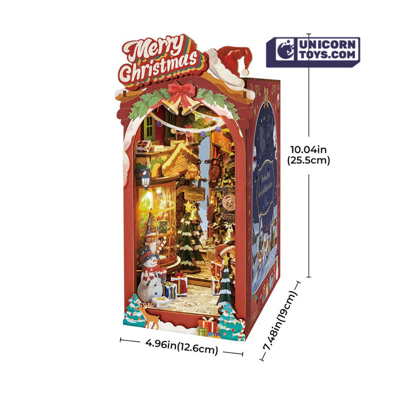 Christmas Street | Robotime Rolife TGC06 DIY Miniature Book Nook Kit