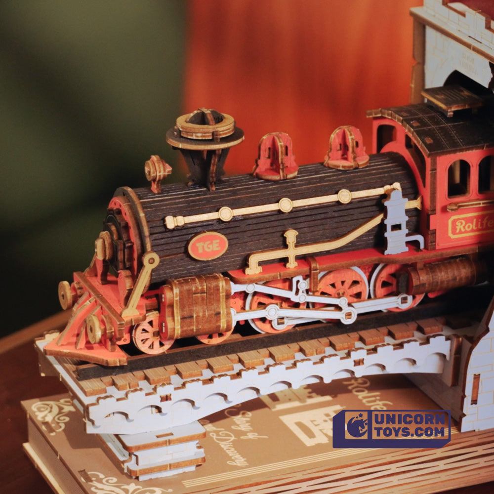 Century Train | Rolife TGE01 DIY Miniature Book Nook and Wonderland Kit