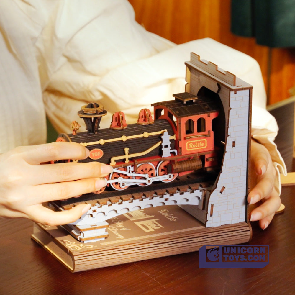Century Train | Rolife TGE01 DIY Miniature Book Nook and Wonderland Kit