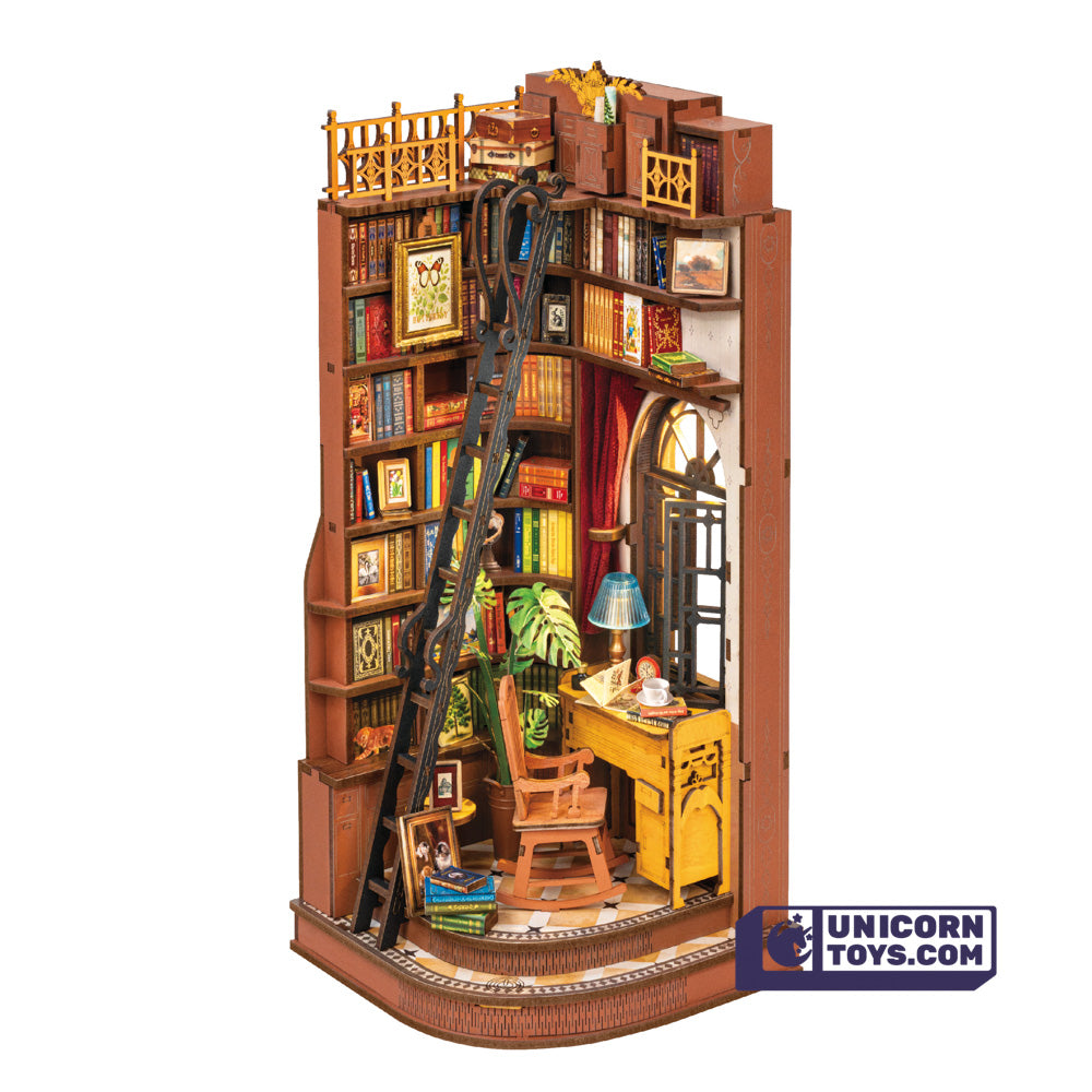 Silent Corner Study | Rolife TGE02 DIY Miniature Book Nook and Wonderland Kit