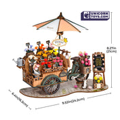 Blossom Cart | Rolife 3D Wooden Puzzle TGS03