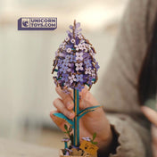 Lilac | Rowood TW021 Wooden Flower Hand-Made Craft Gift & Decoration