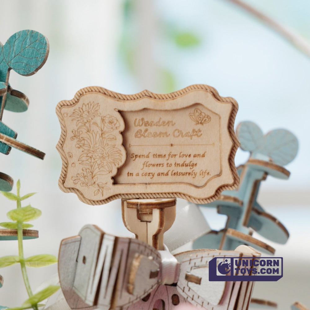 Wooden Flower Basket | Robotime 3D Wooden Puzzle TW03H