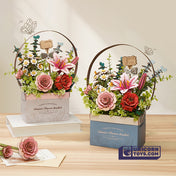 Wooden Flower Basket | Robotime 3D Wooden Puzzle TW03H