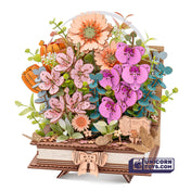 Wooden Bloom Book | Robotime 3D Wooden Puzzle TW04H