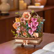 Wooden Bloom Book | Robotime 3D Wooden Puzzle TW04H