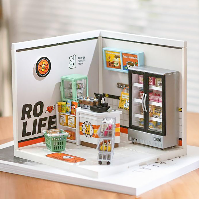 Energy Supply Store | Rolife Super Creator DW002 DIY Stackable Dollhouse Miniatures Kit