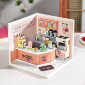 Double Joy Bubble Tea | Rolife Super Creator DW006 DIY Stackable Dollhouse Miniatures Kit