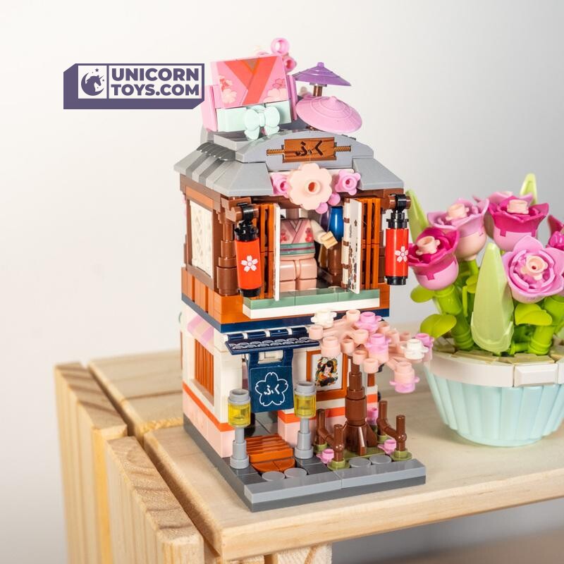 ミニコミ　MINICOMI 全巻セット LOZ 1655 Kimono Clothing Shop Building Bricks Mini Street Set for
