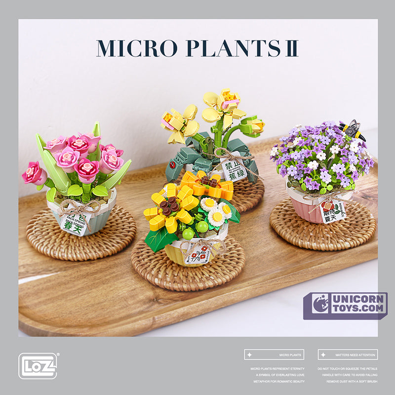 Tulip & Orchid Flower Pot | LOZ 1673 Mini Block Eternal Micro