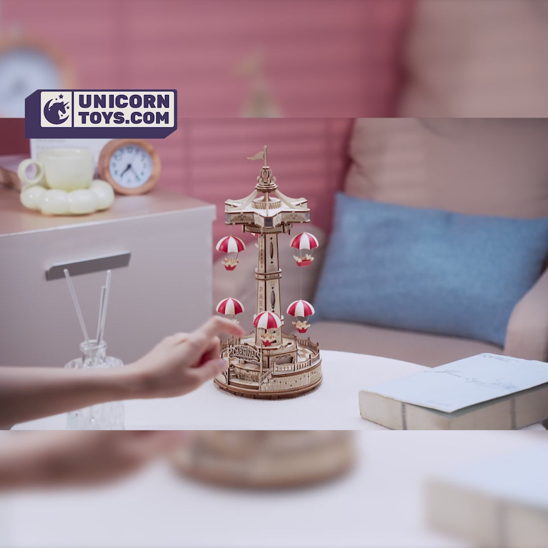 Canada ROKR Parachute Tower Mechanical Music Box EA01 DIY Puzzle