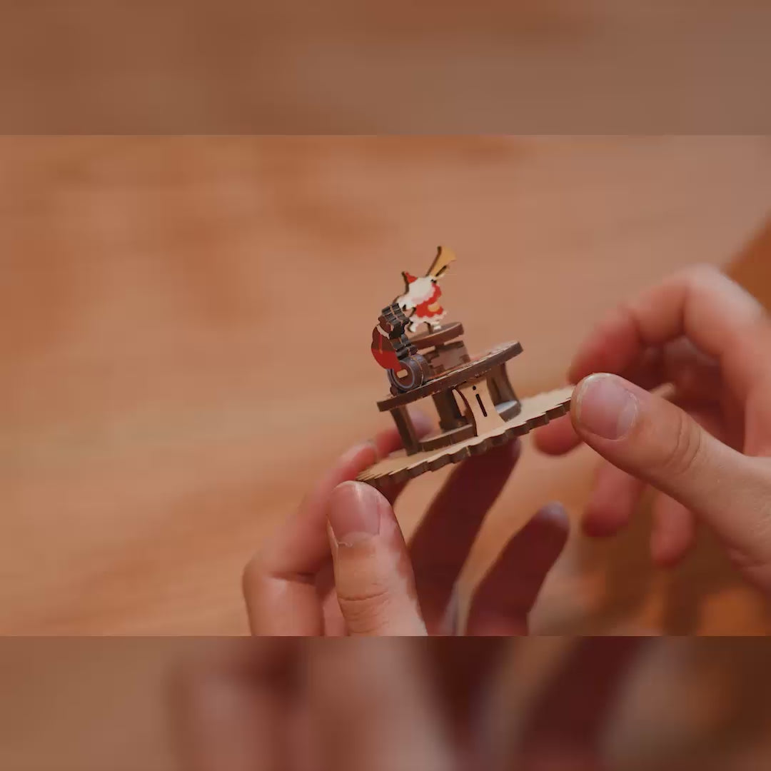 アニマルとエレクトリックメイヘムステージセット Zootopia DIY Music Box 3D Wooden Puzzles - Snap In Design