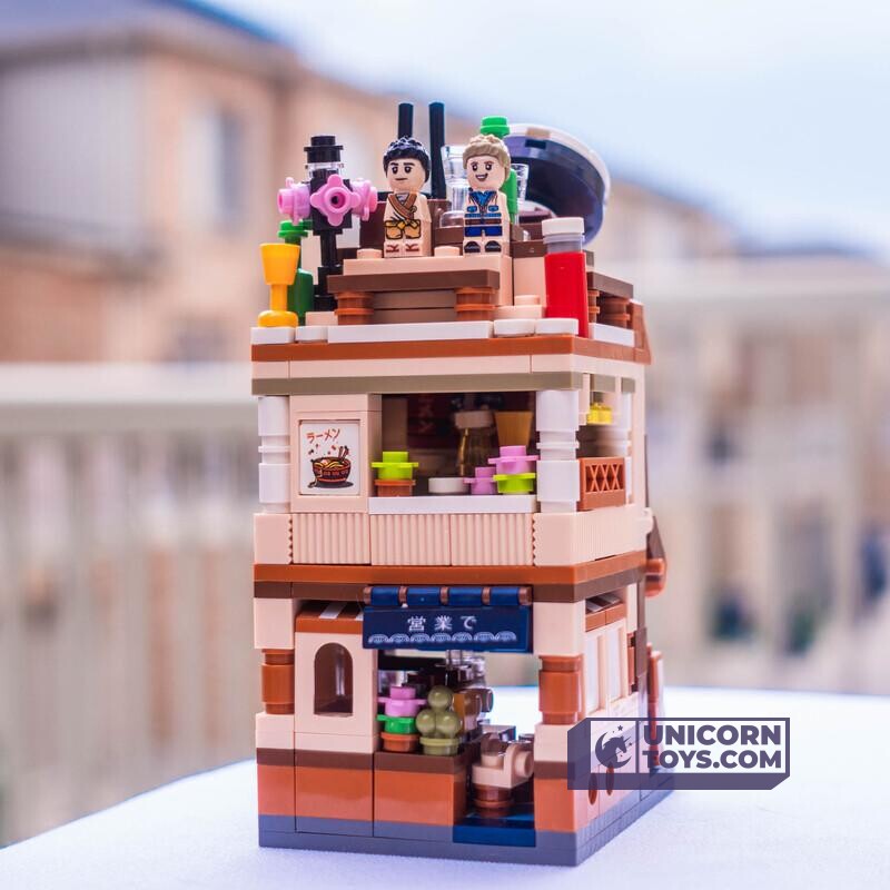 Ramen Noodle Shop | LOZ 1654 Building Bricks Mini Street Set for Ages 10+