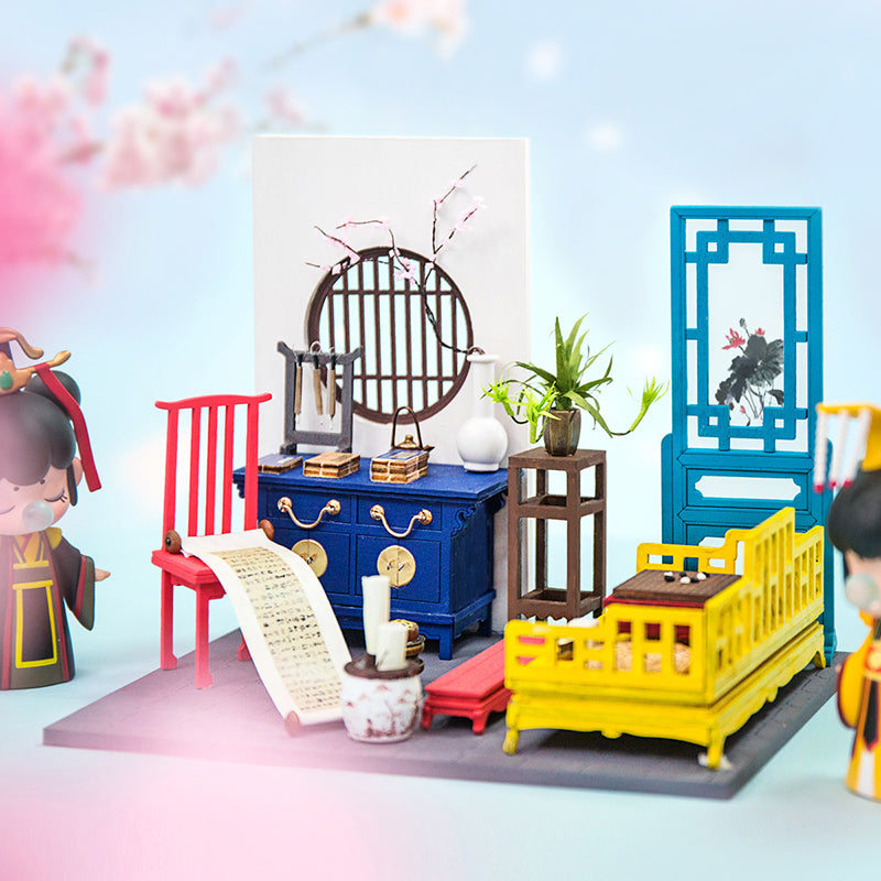 Elegant Study | Robotime SN002 Ancient China DIY Miniatures Dollhouse