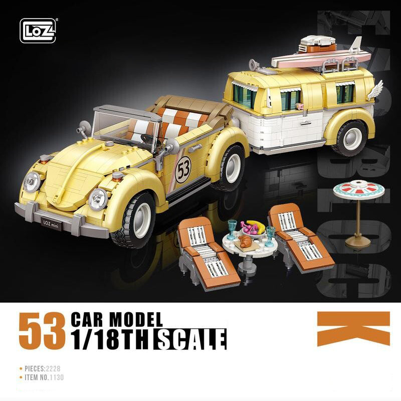 Station Wagon | LOZ 1130 Mini Block Building Bricks Vehicle Model Set  for Ages 10+