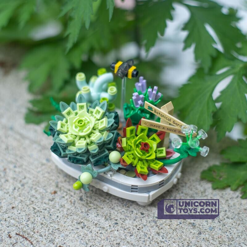 LOZ 1660 Potted Succulent Plants Eternal Plant Pot Set for Ages 10