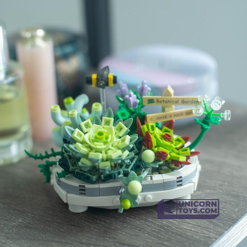 LOZ 1660 Potted Succulent Plants Eternal Plant Pot Set for Ages 10
