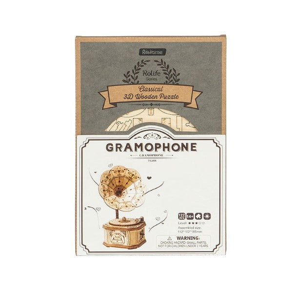 Gramophone | ROKR 3D Wooden Puzzle TG408