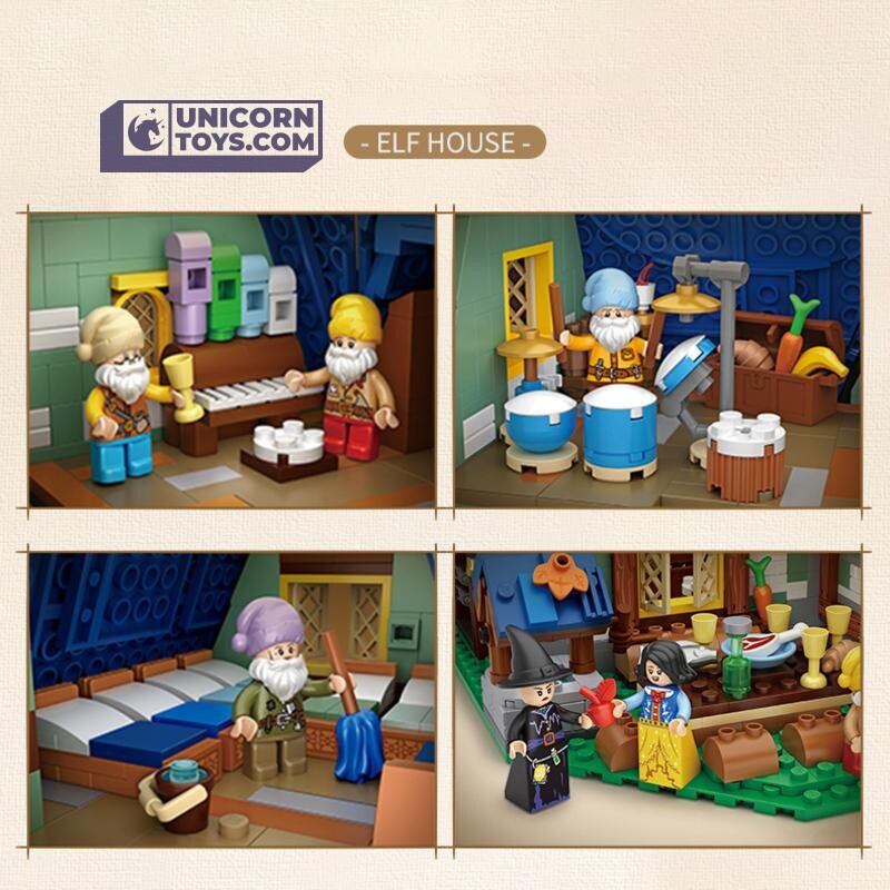 Dwarfs Cottage | LOZ 1036 Mini Block Building Set for Ages 14+