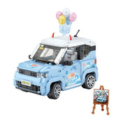 Blue Mini Car | LOZ Mini Block Building Bricks Set Vehicle Model for Ages 8+