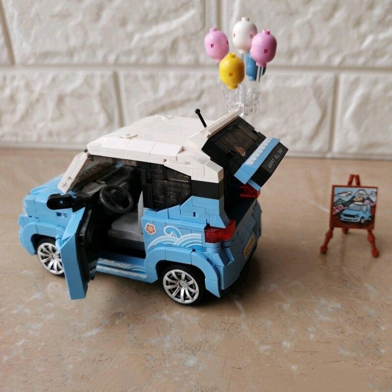 Blue Mini Car | LOZ Mini Block Building Bricks Set Vehicle Model for Ages 8+