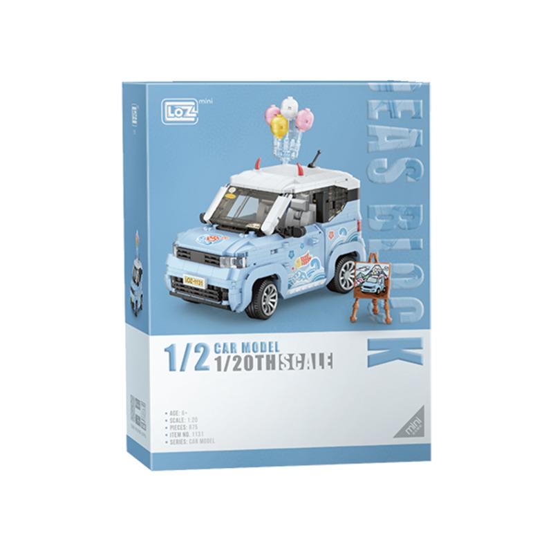Blue Mini Car | LOZ Mini Block Building Bricks Set Vehicle Model for Ages 8+