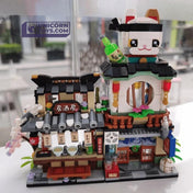 Lucky Cat Pub | LOZ 1232 Building Bricks Mini Street Set for Ages 10+