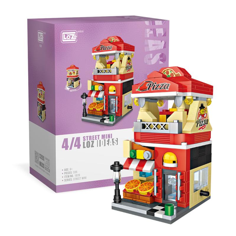 Pizza Shop | LOZ Mini Block Building Bricks Set Mini Street for Ages 10+