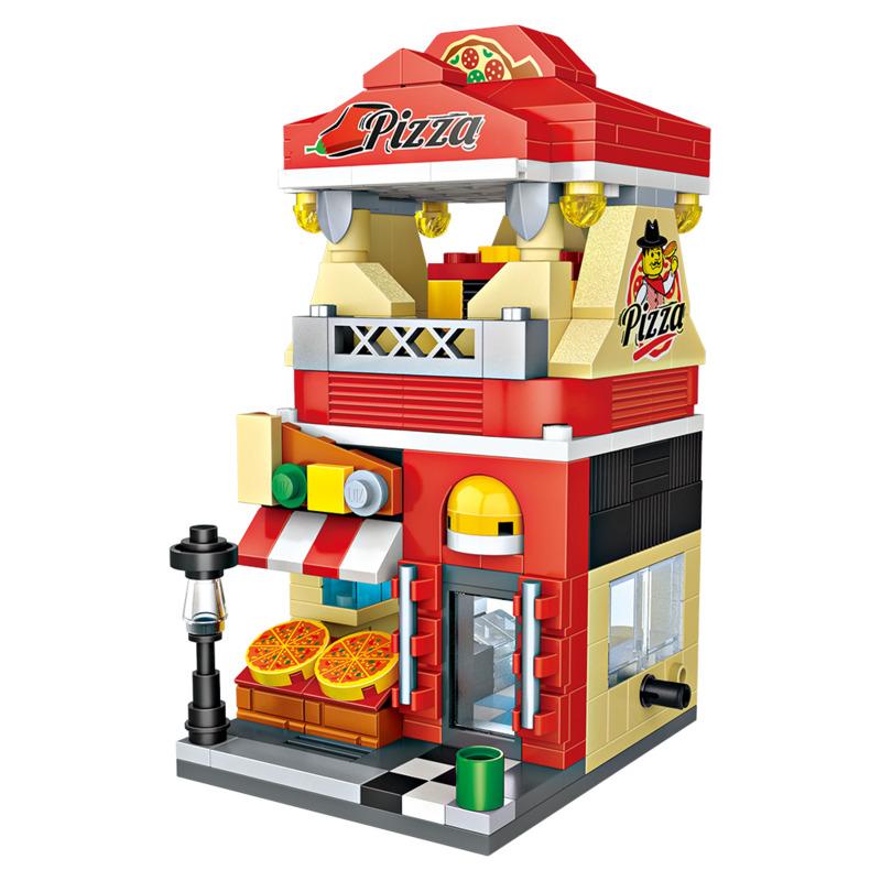 Pizza Shop | LOZ Mini Block Building Bricks Set Mini Street for Ages 10+