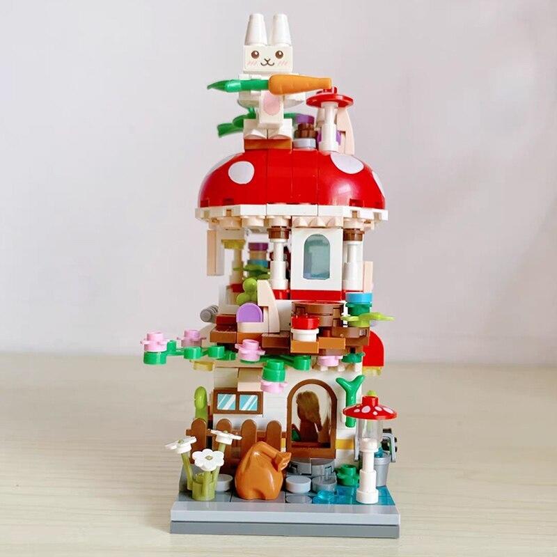 Mushroom House | LOZ Mini Block Building Bricks Set Mini Street for Ages 10+