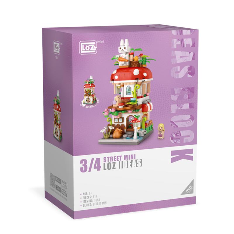 Mushroom House | LOZ Mini Block Building Bricks Set Mini Street for Ages 10+