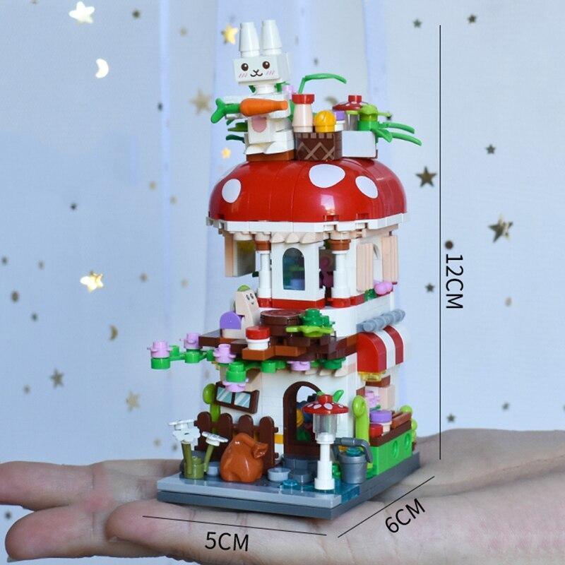 Mushroom House | LOZ Mini Block Building Bricks Set Mini Street for Ages 10+