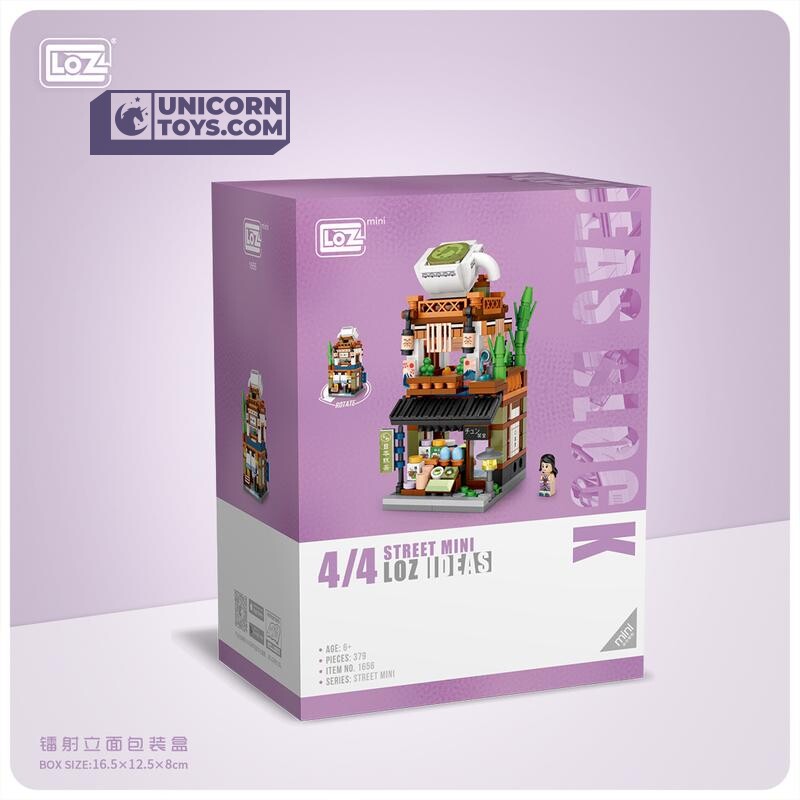 Matcha Tea Cake Shop | LOZ 1656 Building Bricks Mini Street Set for Ages 10+
