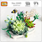 Potted Succulent Plants | LOZ 1660 Mini Block Eternal Plant Pot Set for Ages 10+
