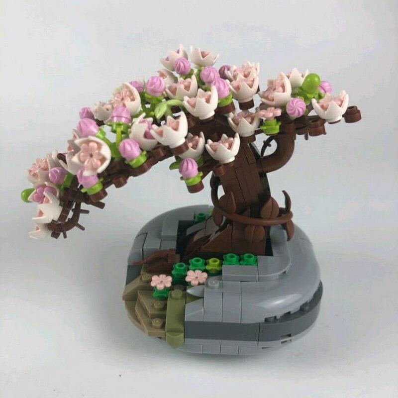 Ensemble de Blocs de Construction Mini Sakura Bonsai Tree