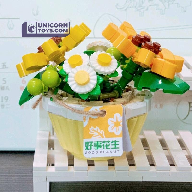 LOZ 1674 Baby's Breath & Daisy Flower Pot Eternal Micro Plants Set