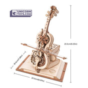 Magic Cello | Robotime ROKR AMK63 DIY Mechanical Music Box